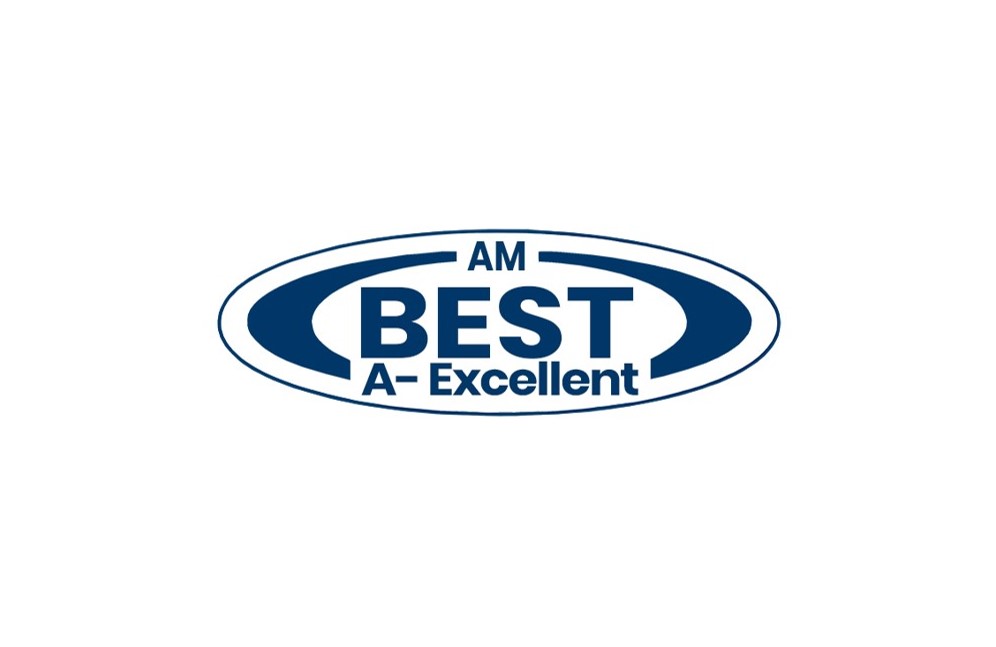 AM Best Credit Rating Agency logo with A- Excellent score